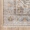 Homeroots 3 x 5 ft. Gray Blue Machine Woven Medallion Indoor Area Rug 388426 - alternate 3